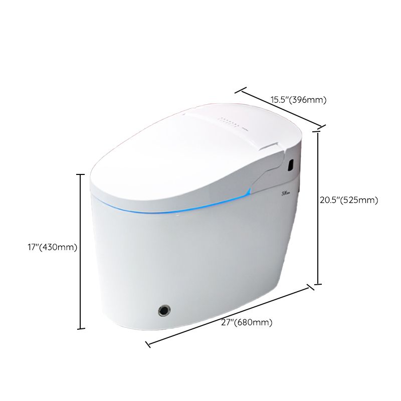 Contemporary Siphon Jet Flush Toilet One Piece Toilet Bowl for Bathroom