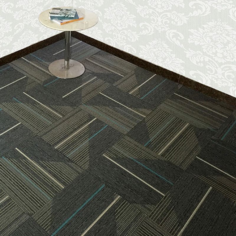 Dark Color Level Loop Carpet Tile Non-Skid Self Adhesive Indoor Office Carpet Tiles