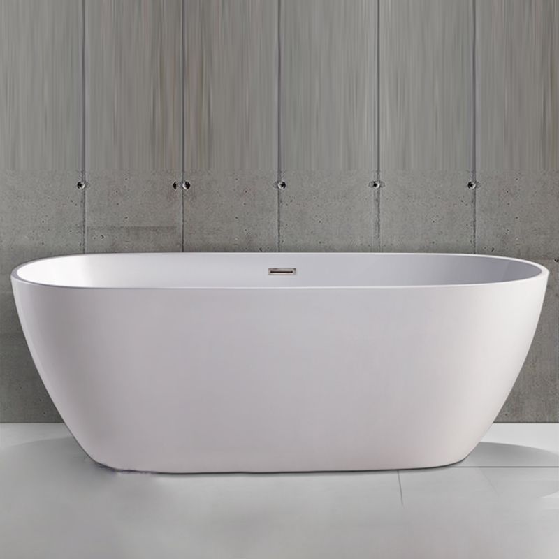 Oval Freestanding Bath Tub Modern Acrylic Bathtub for Bathroom