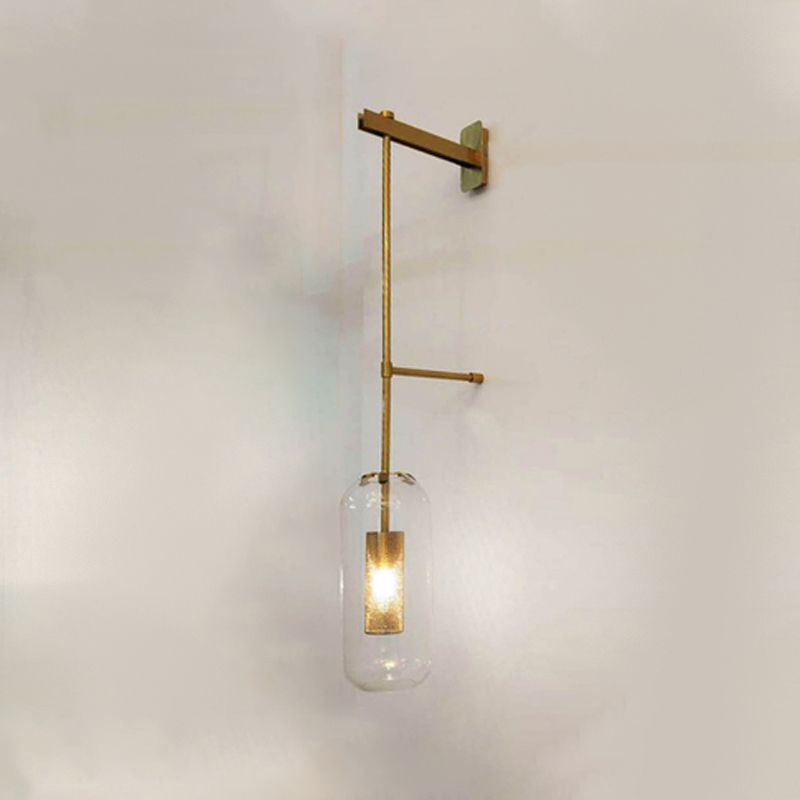 Glaszylinderwand montierte Lampen zeitgenössische 1 leichte Wandleuchte