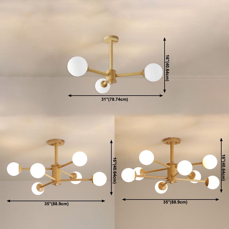Lustres de pendentif en forme sphérique