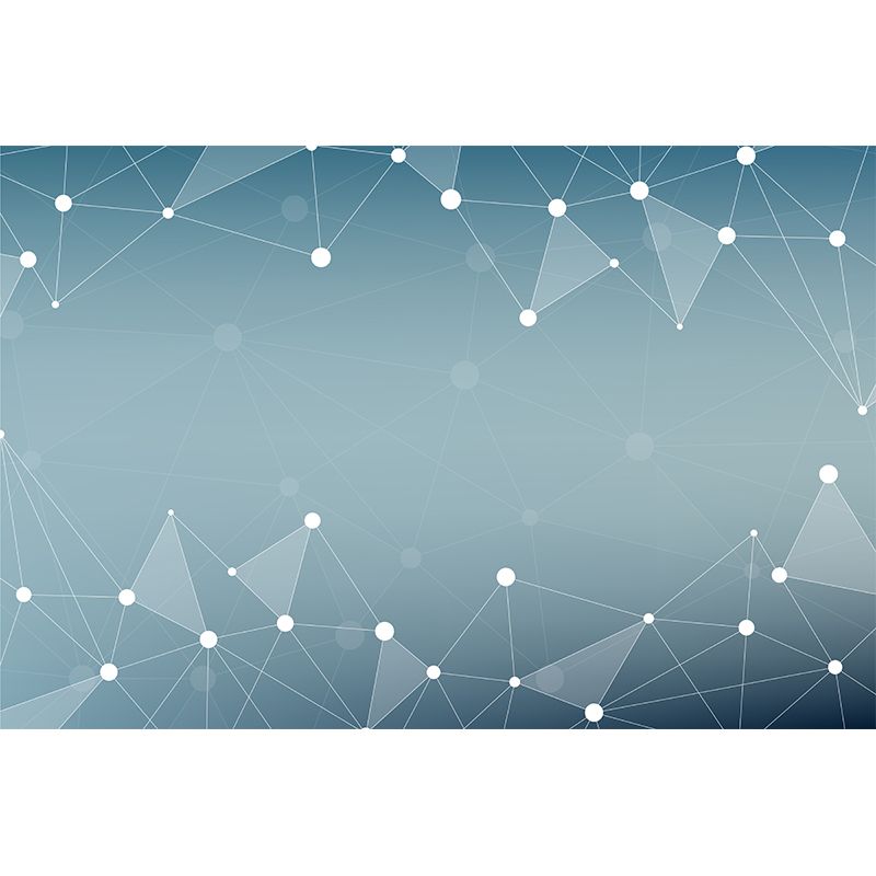 Modern Geometry Wall Mural Decal Moisture Resistant Wall Decor, Custom Size Available