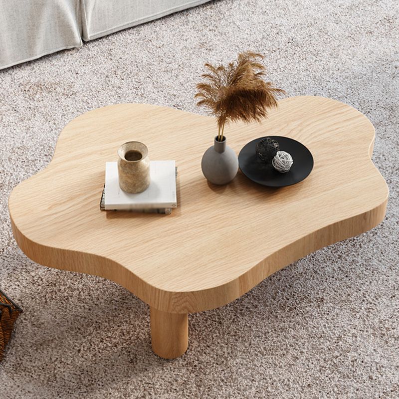 Modern Style Black/white/walnut/wood Free Shape Coffee Table with Solid Wood