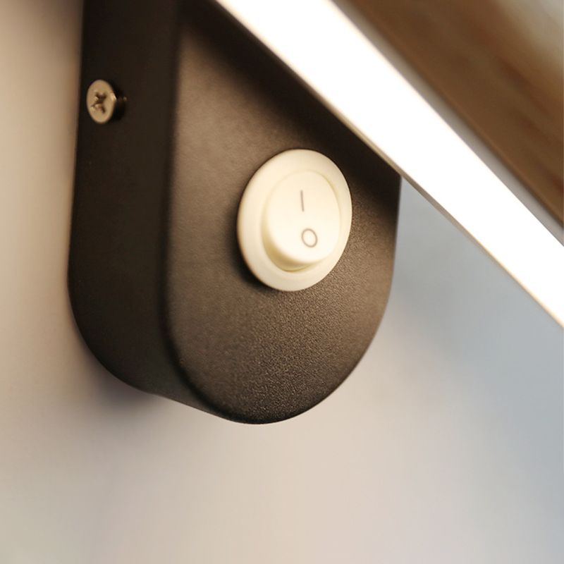 Rotatable Wall Lamp 1-Light LED Wall Mount Lamp with Acrylic Shade for Bedroom