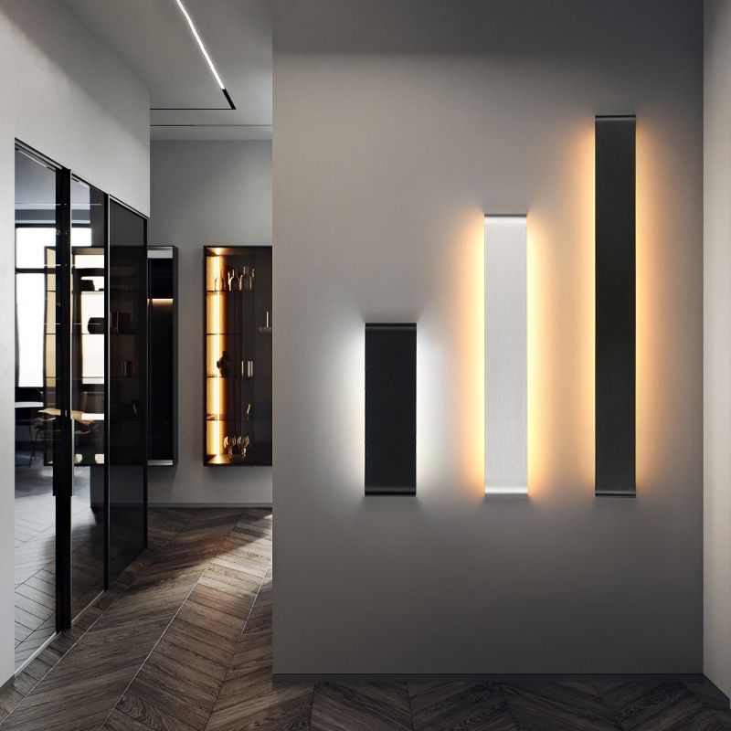 Aparte de pared de estilo simple Rectángulo de pared de pared aplastante para dormitorio