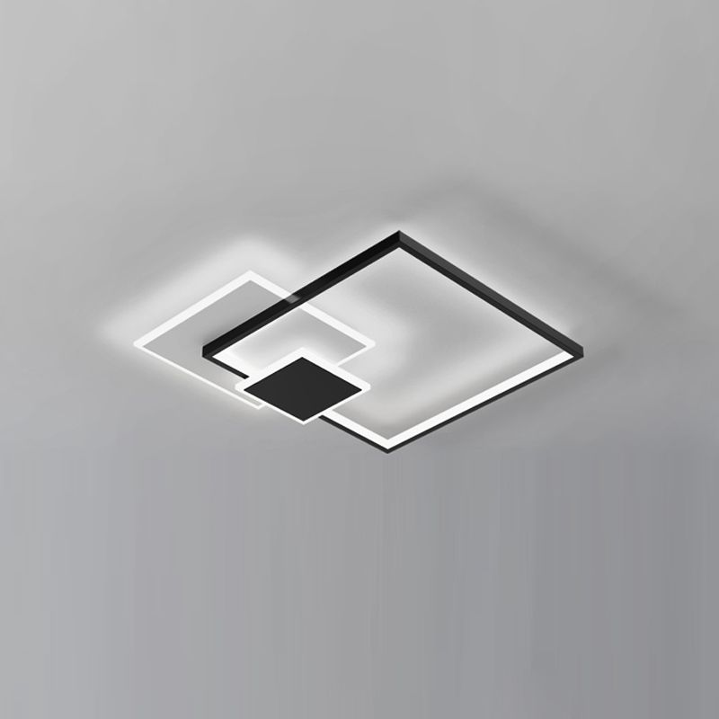 Luminaires de plafond encastrés contemporains à LED pour salon