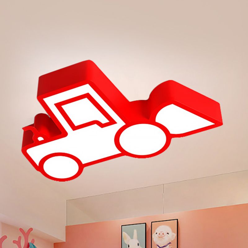 Cartoon Car Ceiling Light Acrylic Flush Mount Ceiling Light for Bedroom