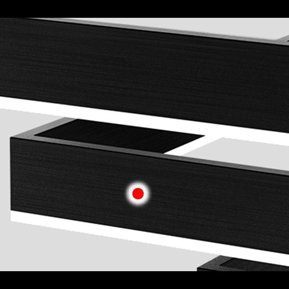 Accesorios de iluminación de lámparas cuadradas modernas Luz de araña de metal