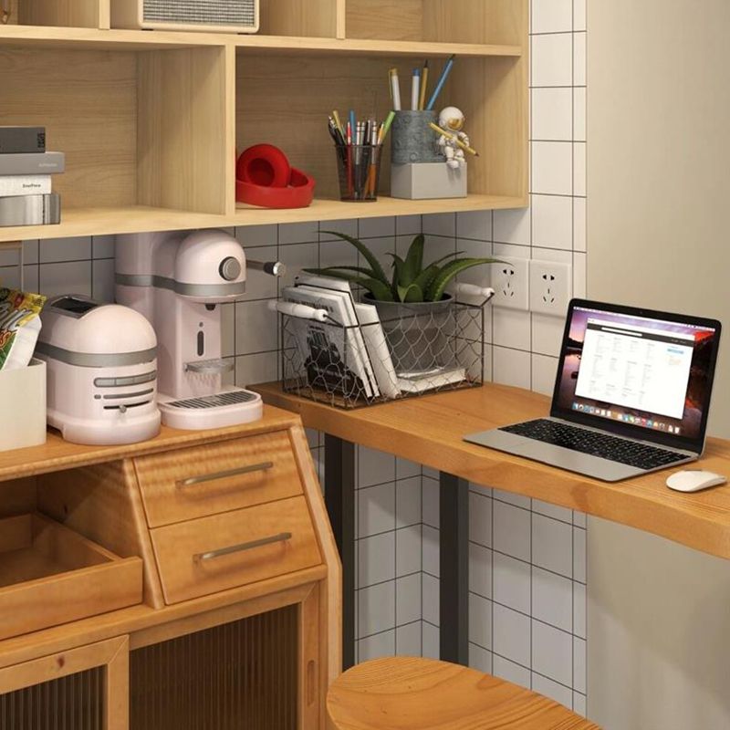 1/2/3 Pieces Modern Rectangle Pub Table Set Solid Wood Bistro Table Set