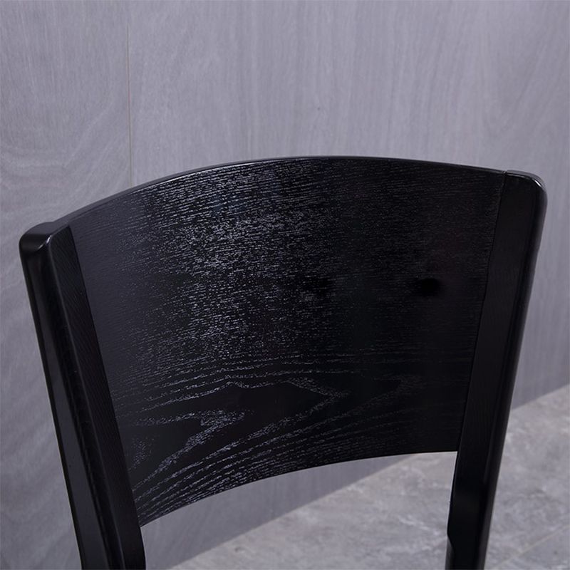 Modern Side Chair Solid Wood Open Back Dining Chair for Home
