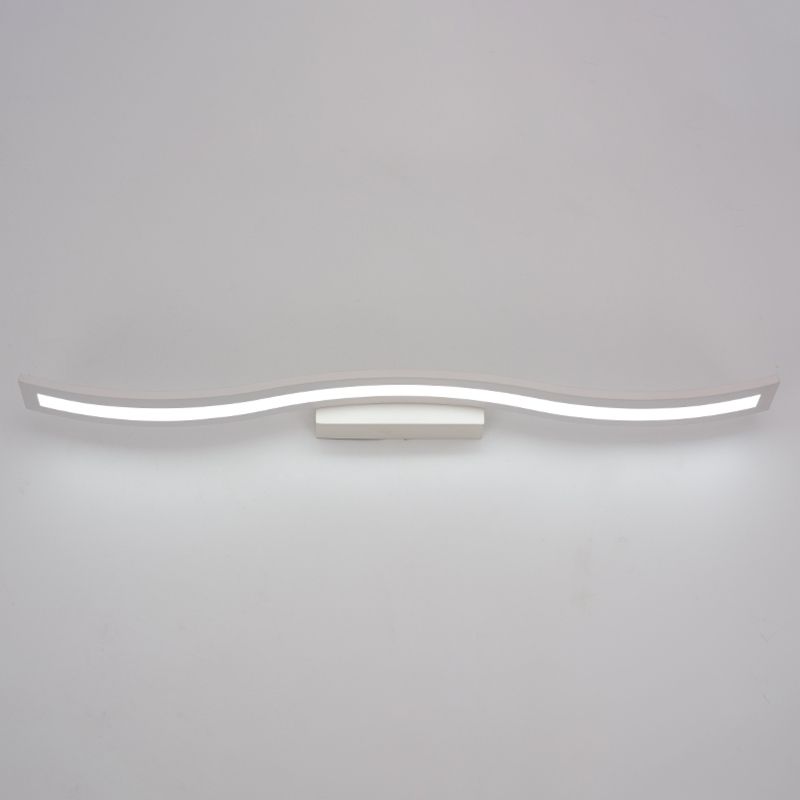 Minimalism 1-Light Wall Sconce Metal Linear Wall Mounted Light for Bathroom