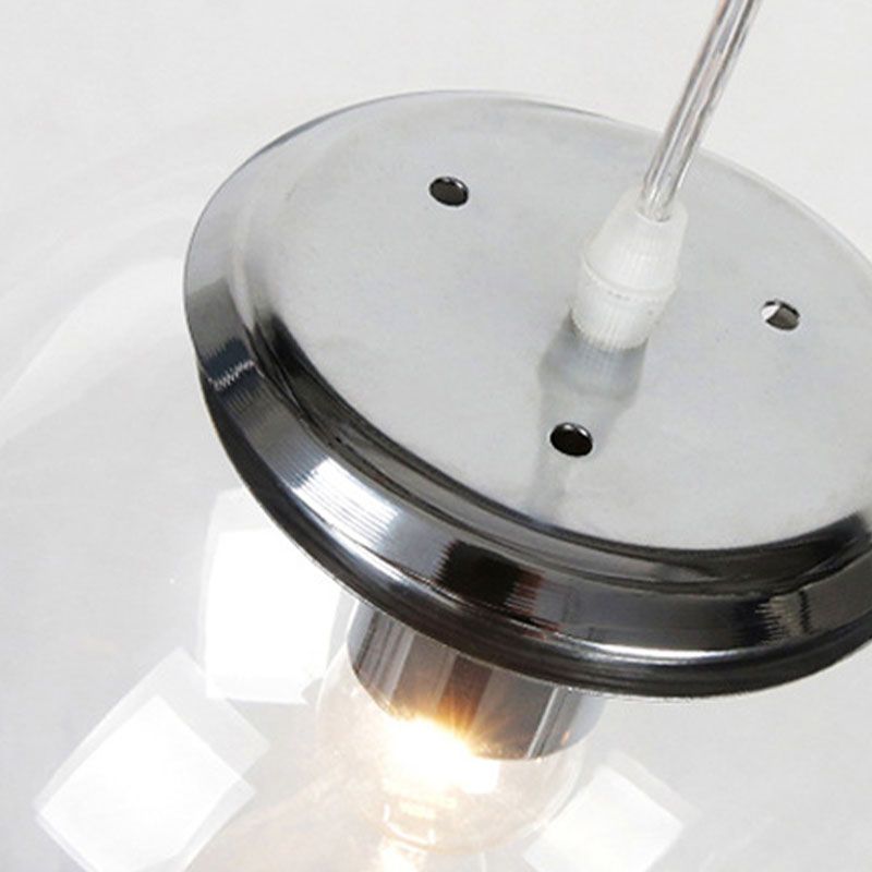 Schlafzimmer Einfache One Lampe Hanging Light Kit Globe Lucency Glass Anhängerlampe