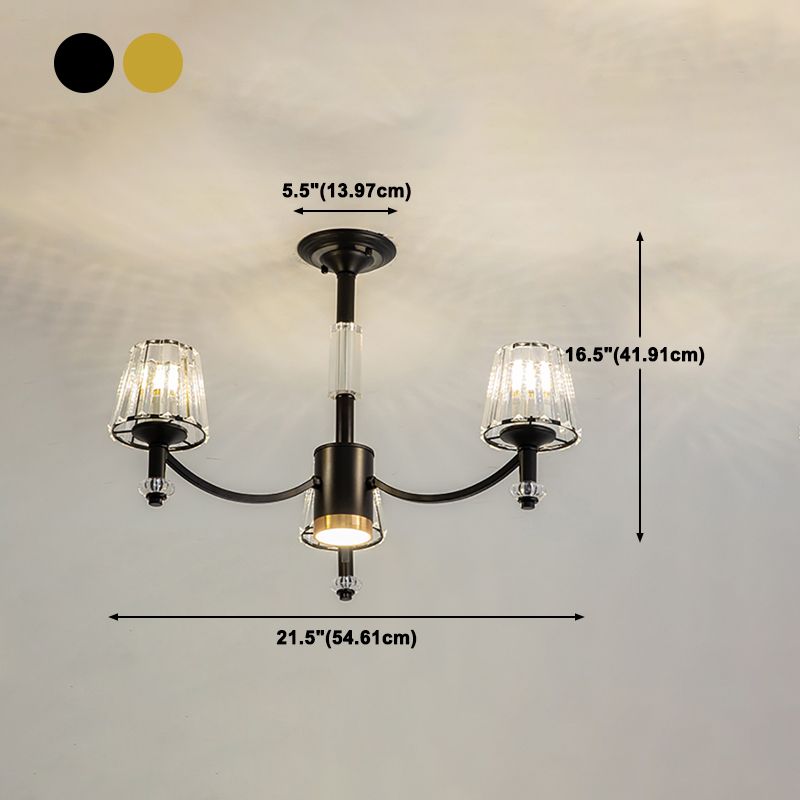 American Glass Chandelier Multi Light Chandelier Pendant for Dining Room