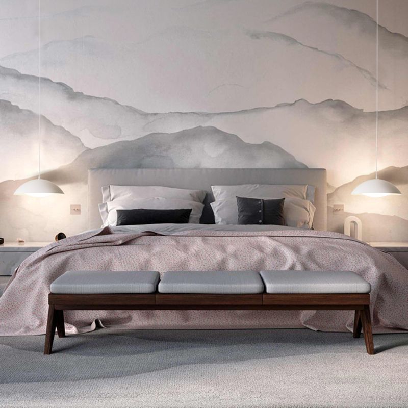 Nordic Dome Pendant Light Metal Single Light Hanging Pendant for Bedroom