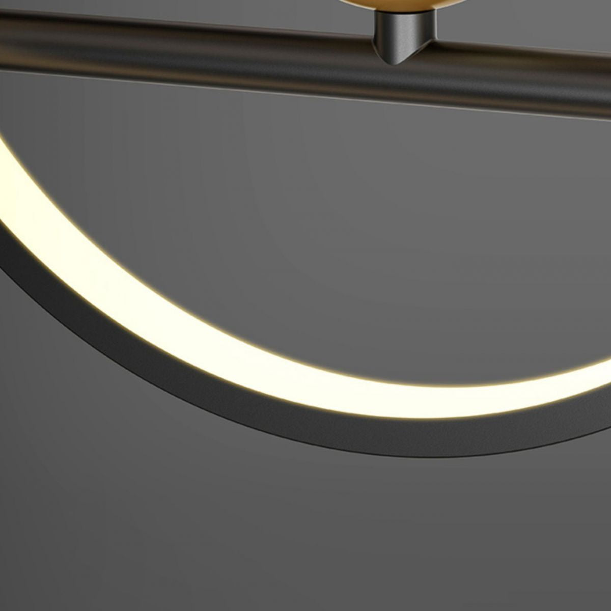 Nuove moderne idee di illuminazione dell'isola a led in metallo Lampada lampadario lineare per sala da pranzo