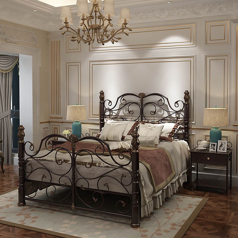 Industrial Standard Bed Metal Bed with Headboard and Footboard