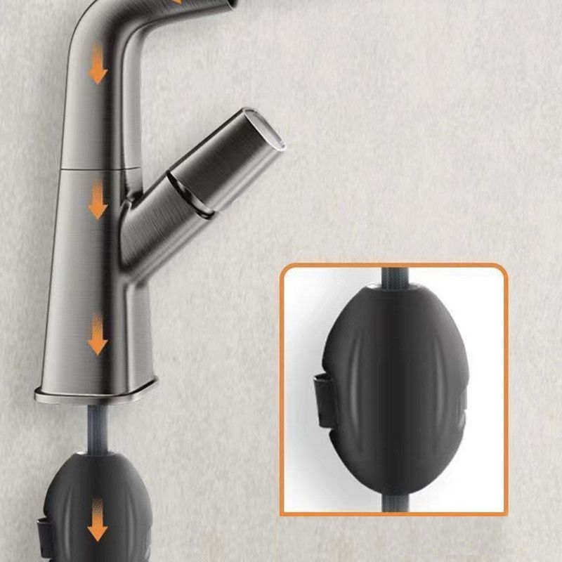 Pull-out 1 Hole Bathroom Faucet with Water Hose Vessel Faucet