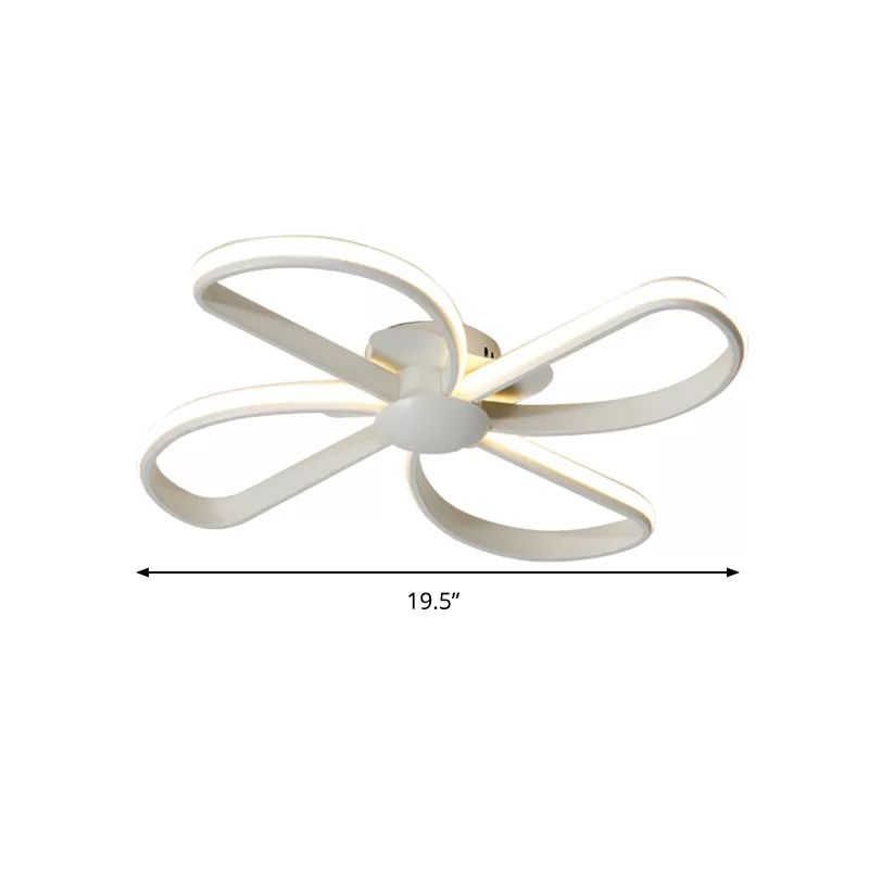 Blossom Shape LED Flush Mount Light Nordic Stylish Metal Ceiling Lamp for Kid Bedroom