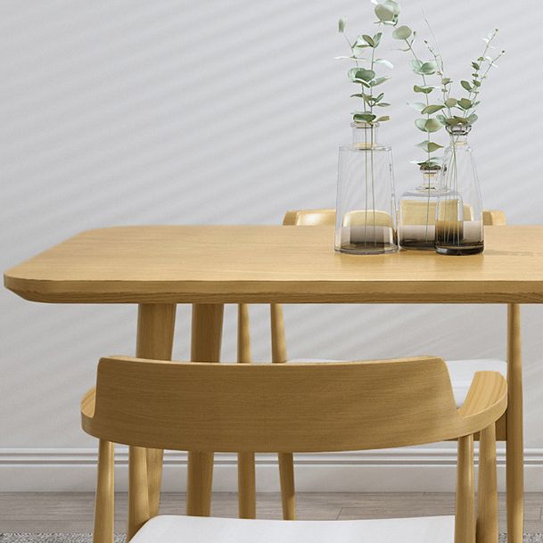 1/2/4/5/7 Pcs Pine Wood Modern Dining Set with Rectangle Table Dinette Set