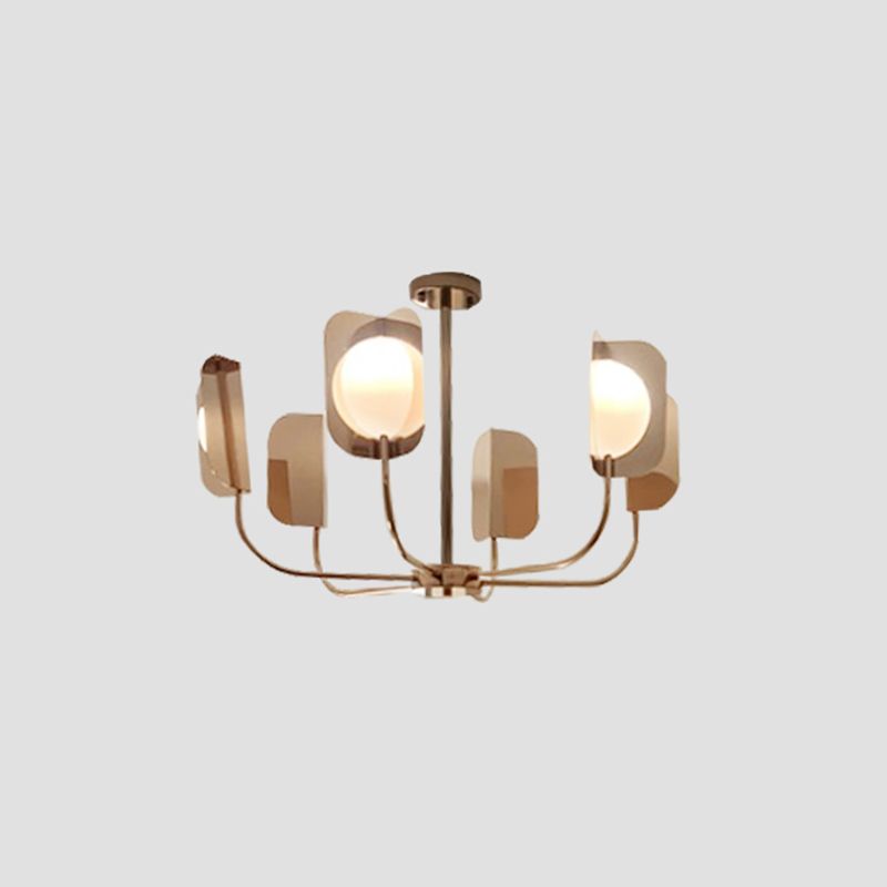 Metal Starburst Affermazione a sospensione Light Nordic Gold Rose Appeding lampadario per soggiorno