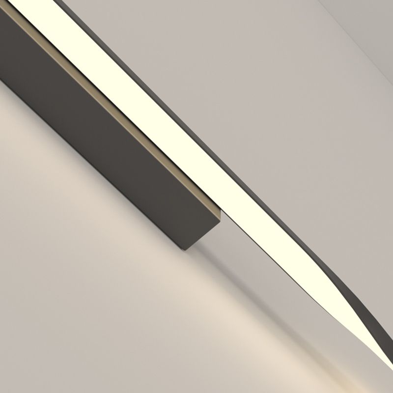 Contemporary Metal Wall Light Straight LED Wall Sconce for Living Room