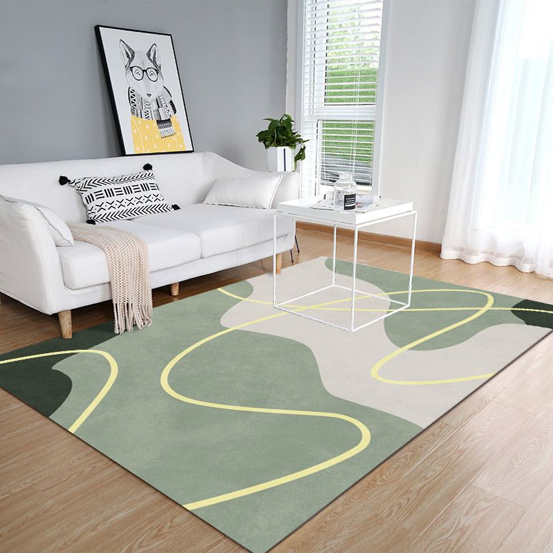 Tapis moderne violet en Polyester, bloc de couleur, avec envers antidérapant, pour la décoration de la maison