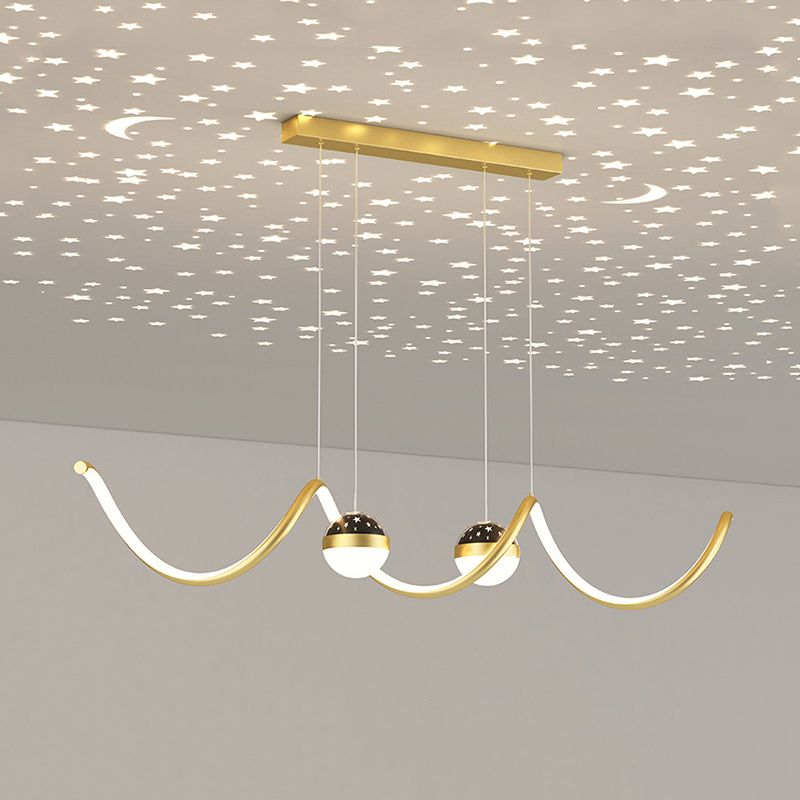 Modern Hanging Ceiling Light Metal 3 Light Pendant Lighting Fixtures for Dining Room