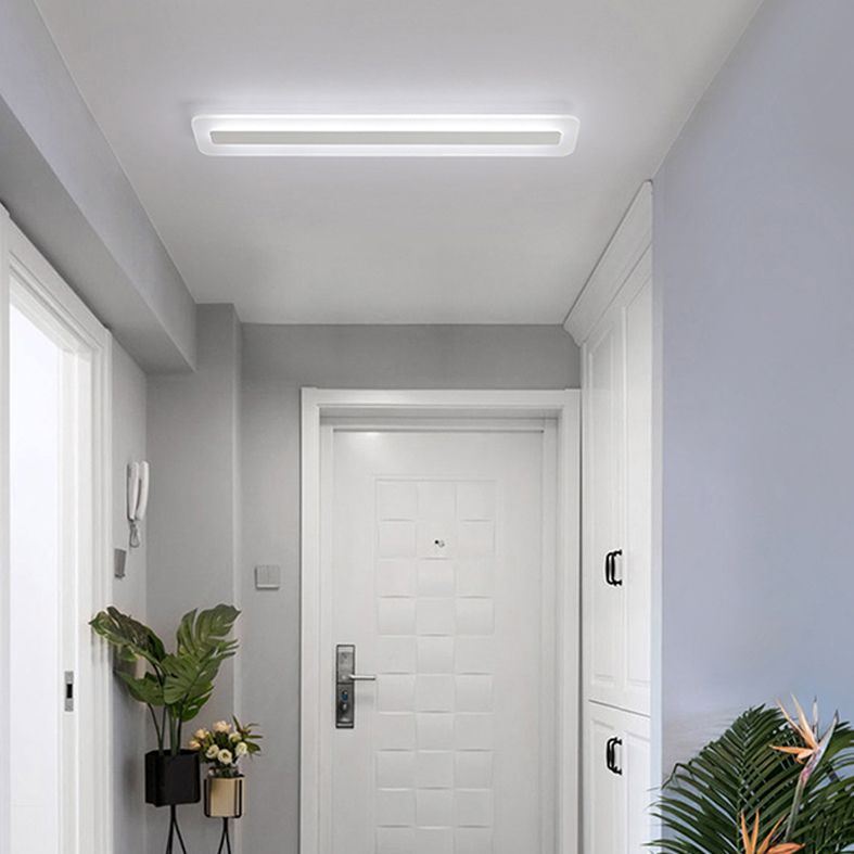 Luminaire encastré à LED linéaire avec abat-jour en acrylique pour porche de couloir
