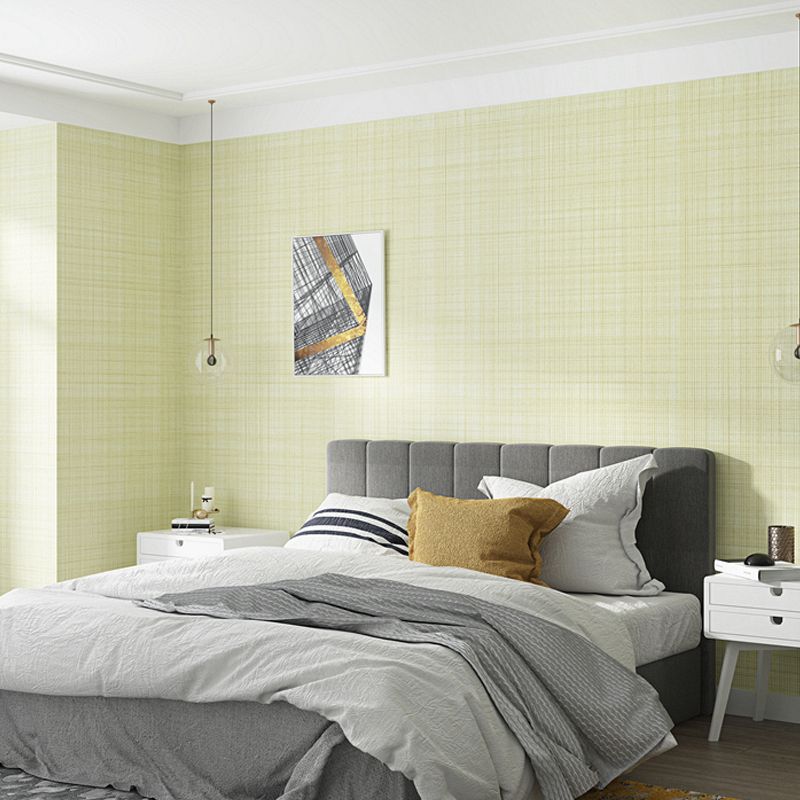 Rouleau de papier peint croisé de couleur unie, décoration murale résistante à l'humidité pour le salon