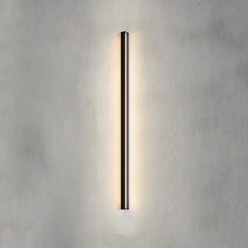 Linear Shape Metal Wall Lighting Idea Modern Style 1 Light Wall Sconce Lighting