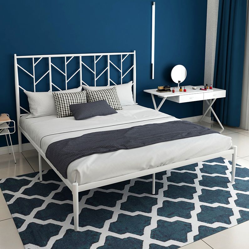 Contemporary Metal Bed Frame with Headboard Tree Themed Bed Frame