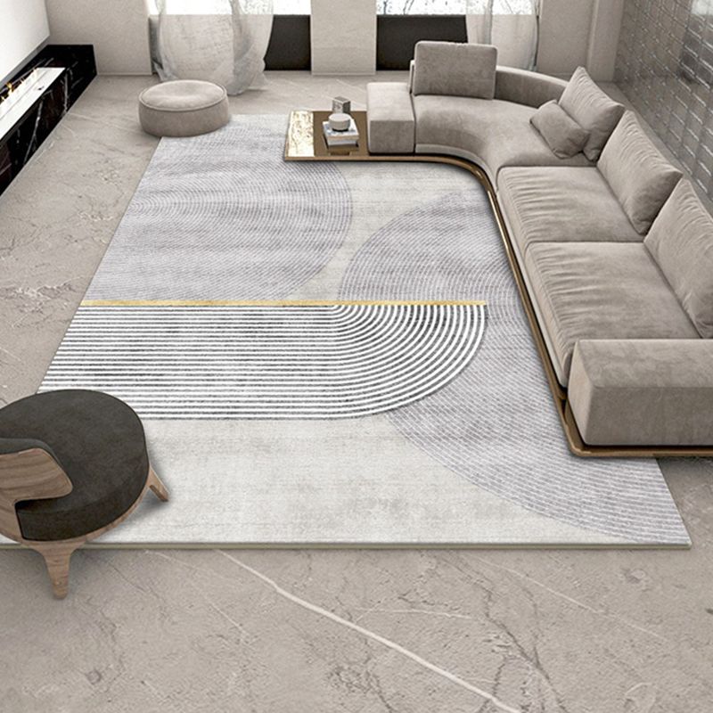 Stijlvol grijs gebied Tapijt Modern Abstract Patroon Gebied Tapijt niet-slip achterste tapijt voor salon