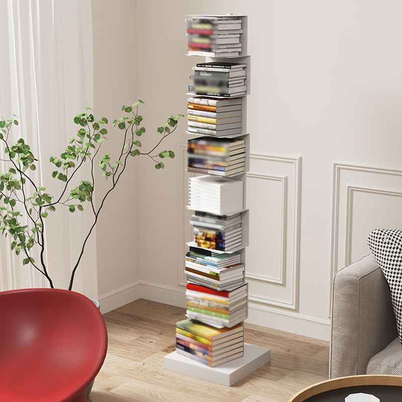Moderne Edelstahl -Bücherregal vertikales Regalbuch für den Studienraum