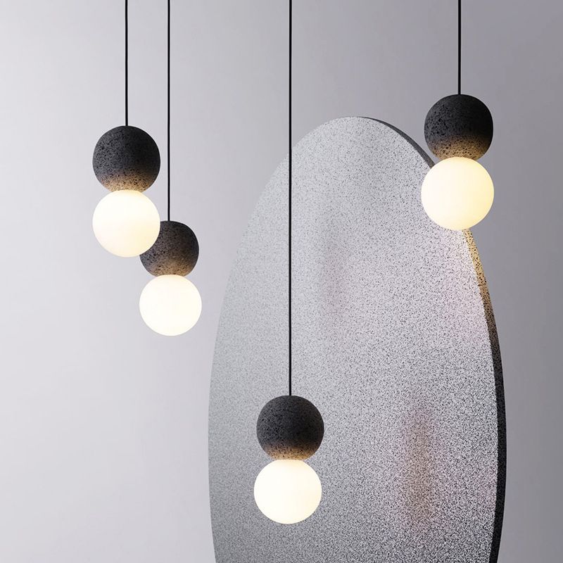 Zementkugel Suspension Licht moderner Stil 1 leichte hängende Leuchten