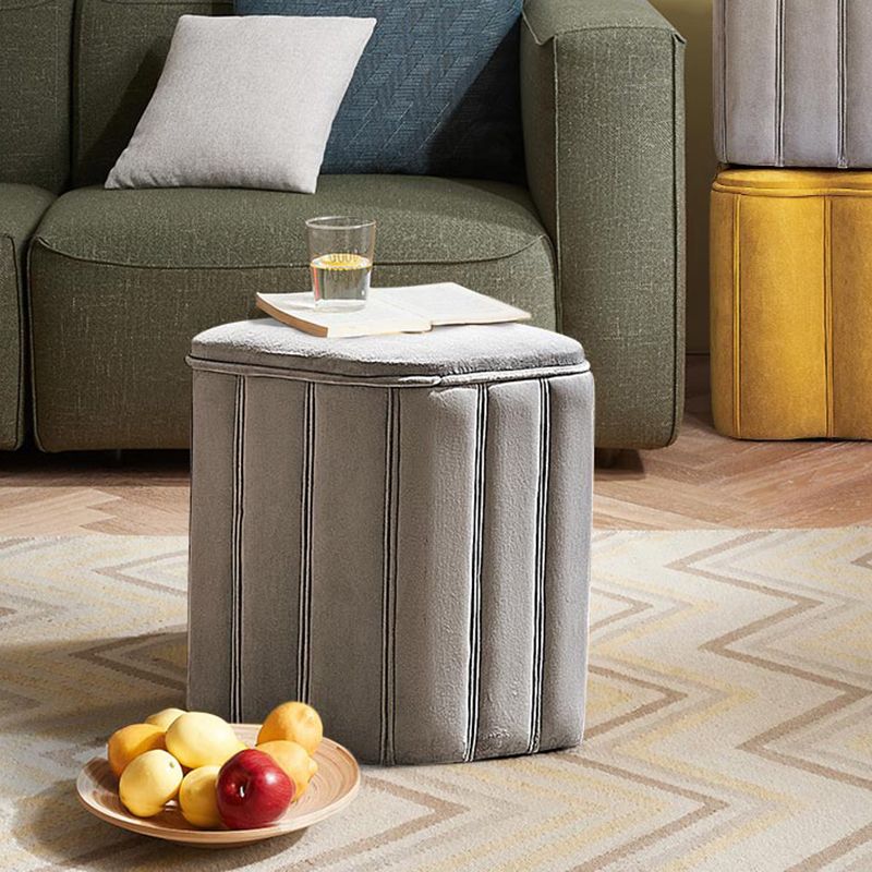 Fade Resistant Cube Ottoman Tufted Velvet Square Solid Color Modern Indoor Ottoman
