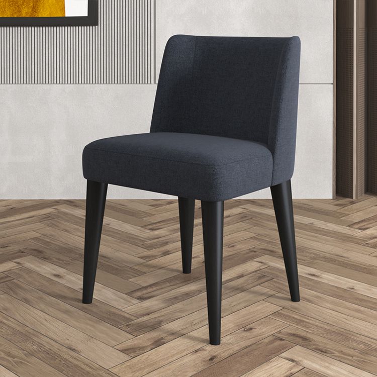 Scandinavian Ash Parsons Chair Gray Wood Dressing Chair in Natural Walnut