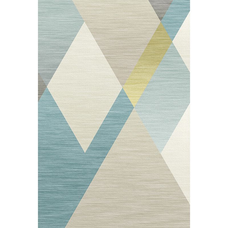 Casual Western Rug Multicolor Geo Printed Area Carpet Non-Slip Backing Machine Washable Rug for Living Room