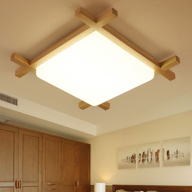 Square Flush Mount Ceiling Light Modernist Acrylic Ceiling Flush Mount for Living Room