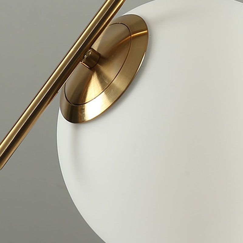 Weißes Glas Deckenleuchte Ding Room Schlafzimmer Ein leichtes modernes hängendes Licht