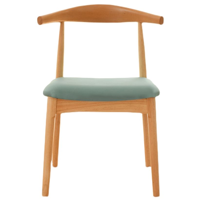 Sedia da pranzo a base multicolore in legno di gomma scandinava con 4 gambe