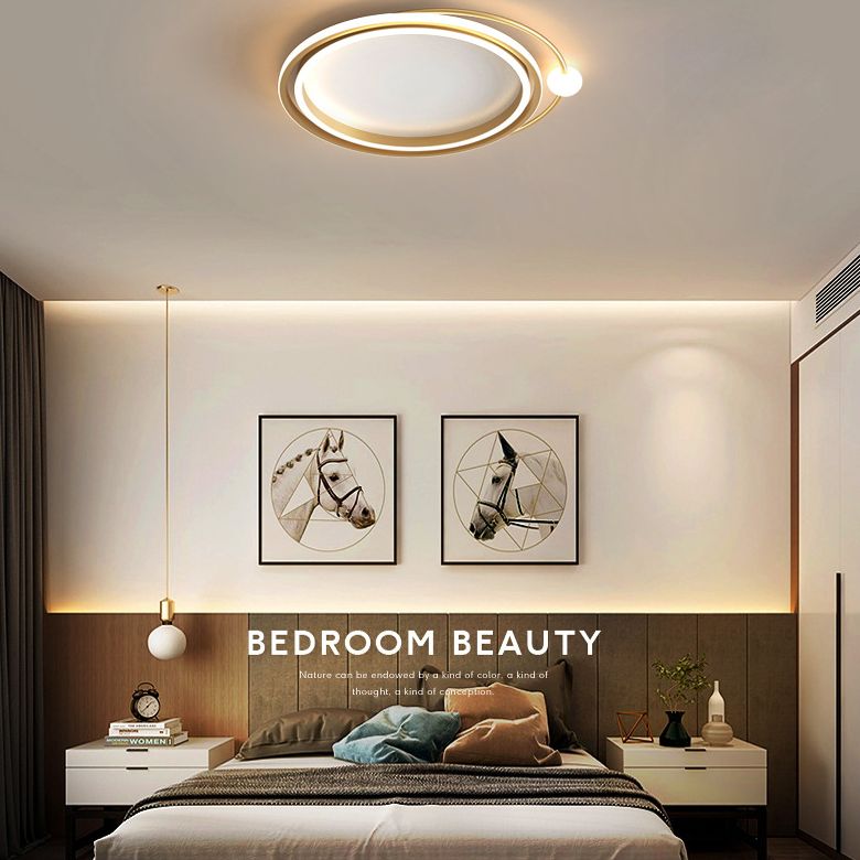 2,3-inch ultradunne cirkels LED-plafondlamp Hedendaags minimalisme Aluminium verlichtingsarmatuur voor slaapkamer