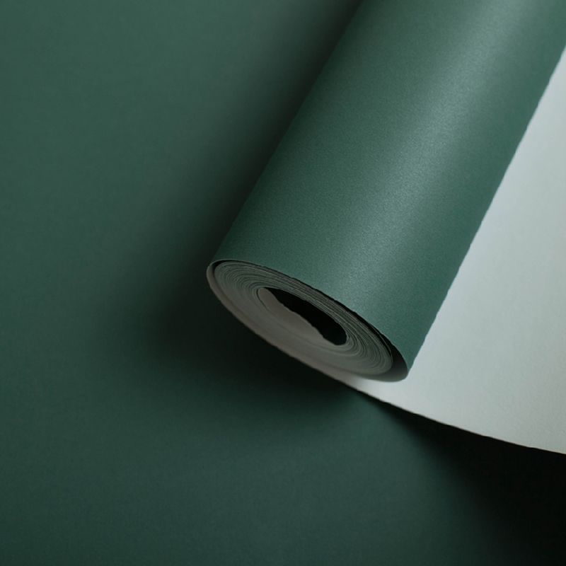 Multi Color Pure Color Patterned Wallpaper Roll Unpasted Wall Covering for Living Room