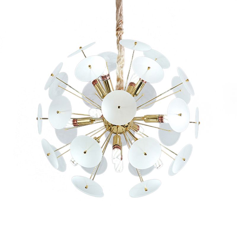 Globe Pendant Chandelier Nordic Metal LED Grey/White/Sky Blue Hanging Pendant Lamp with Adjustable Cord