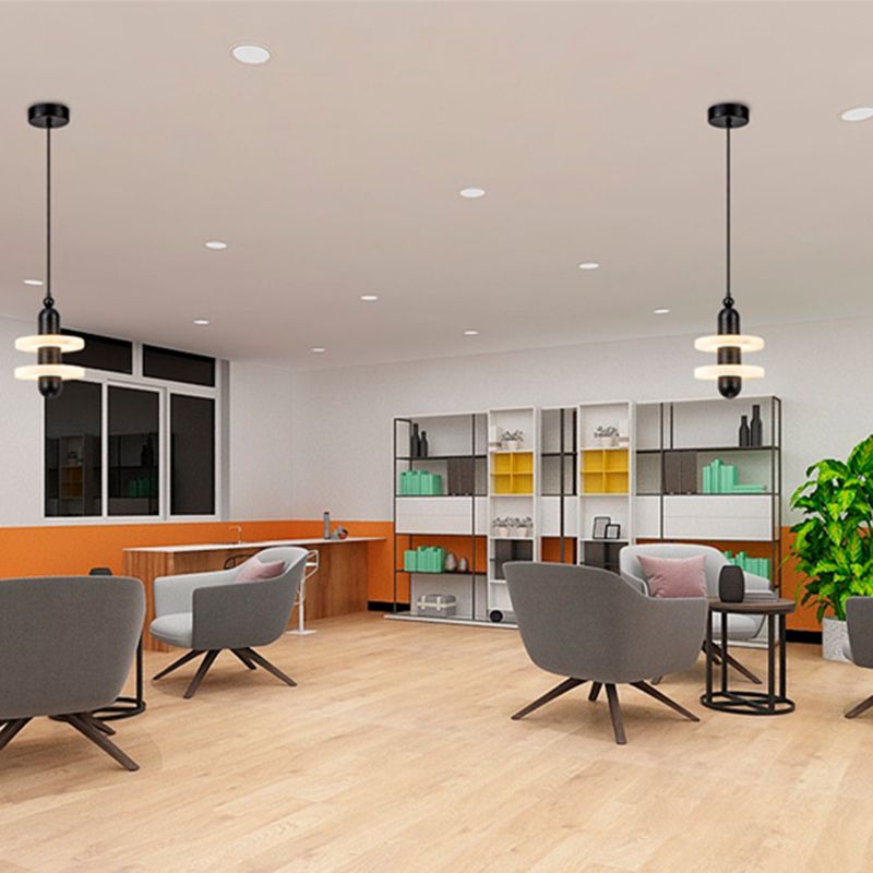 Contemporary Marble Hanging Light Minimalist Pendent Lighting Fixture for Sitting Room