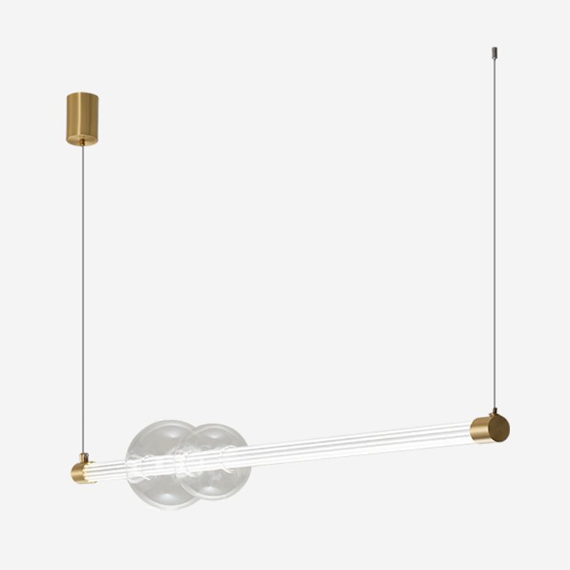 Clear Glass Ceiling Pendant Light Modern LED Kitchen Island Lighting Ideas