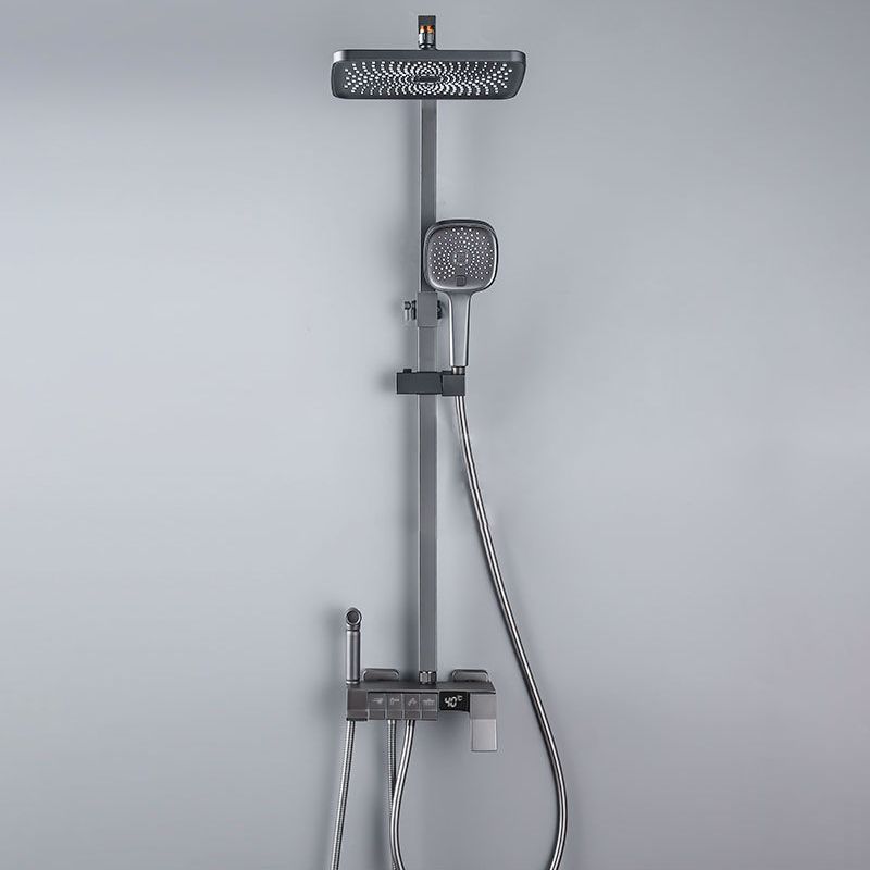 Modern Pressure Balanced Diverter Valve Shower Faucet Adjustable Shower System