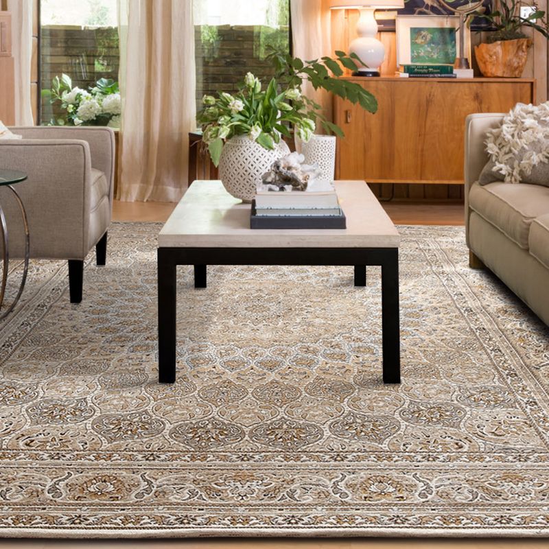 Luxus runder Druckbereich Teppich mehrfarbiger Olyester Teppich Anti-Rutsch-Rucks-Teppich für Wohnzimmer