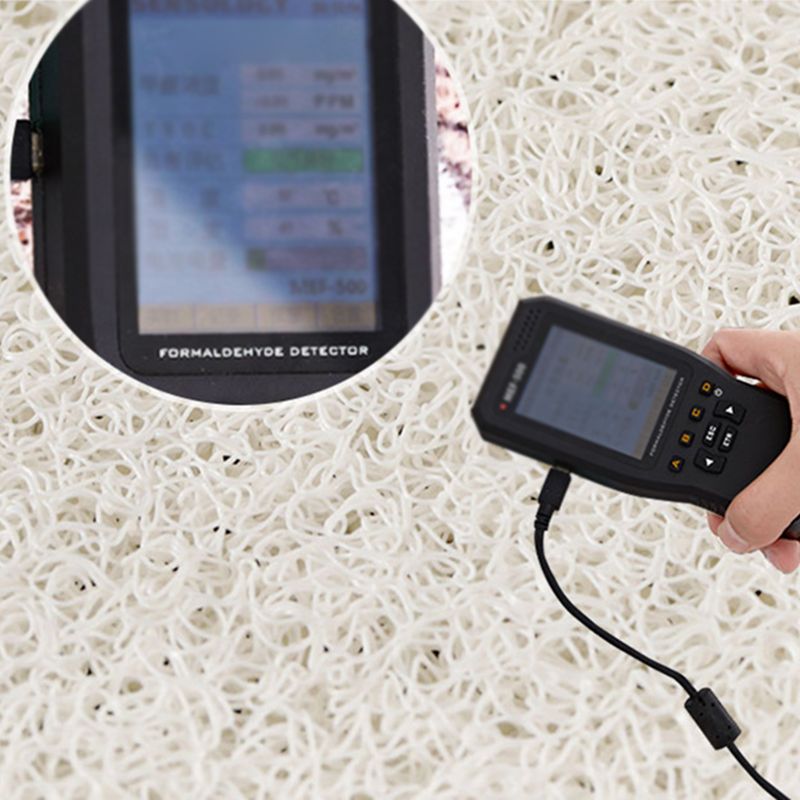 Round Blue Tone Simple Indoor Rug Polyester Floral Print Rug Non-Slip Backing Indoor Rug for Living Room