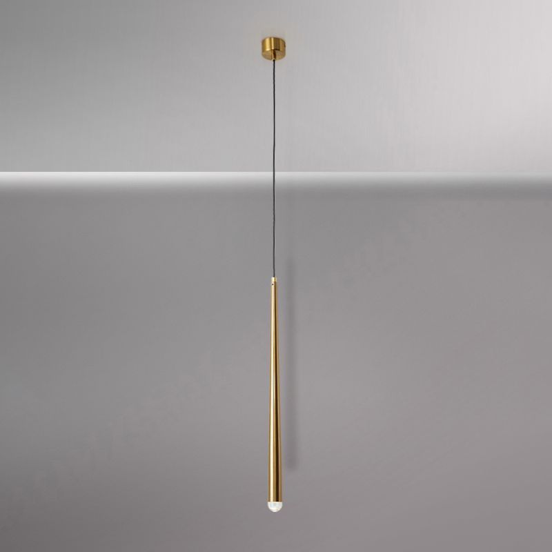 Modern Style Line Shade Hanging Light Metal Multi Light Pendant Lamp for Bedroom