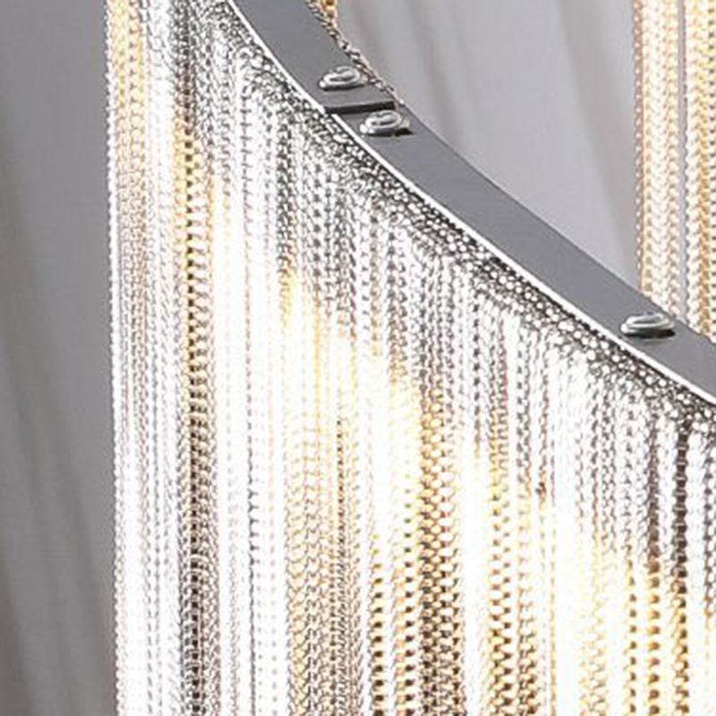 Metal Cylindrical Shape Chandelier Style moderne Multi 1 Lumière Lumière Lumière pour la chambre